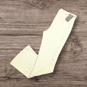 NWT Known Supply Thick Organic Sustainable Cotton Flare Leggings Size Large